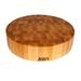 John Boos BoosBlock® Chinese Chopping Block 3" End Grain Maple Non-Reversible Round Block Wood in Brown/Red | 24 W in | Wayfair CCB24-R