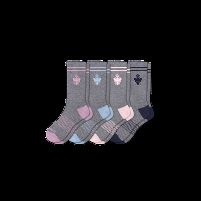 Women's Originals Calf Sock 4-Pack - Pink Logwood Mix - Medium - Bombas