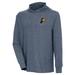 Men's Antigua Heather Navy Indiana Pacers Saga Long Sleeve Hoodie T-Shirt