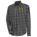 Men's Antigua Black Denver Nuggets Carry Long Sleeve Button-Up Shirt