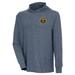 Men's Antigua Heather Navy Denver Nuggets Saga Long Sleeve Hoodie T-Shirt