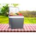 Koolatron 12V Electric Cooler 24L (26 qt), Self-Locking Handle/Red in Gray | 17.25 H x 16 W x 11.5 D in | Wayfair P25