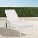 Grayson Chaise Lounge with Cushions in White Finish - Rain Sailcloth Cobalt, Standard - Frontgate