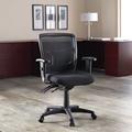 Lorell 86000 Series Managerial Mid-Back Mesh Task Chair Upholstered/Mesh, Nylon in Gray | 35 H in | Wayfair 86201