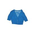 Old Navy Cardigan Sweater: Blue Print Tops - Kids Girl's Size Large