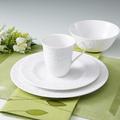 Lenox Opal Innocence Carved 4 Piece Place Setting, Service for 1 Porcelain/Ceramic in White | Wayfair 806686