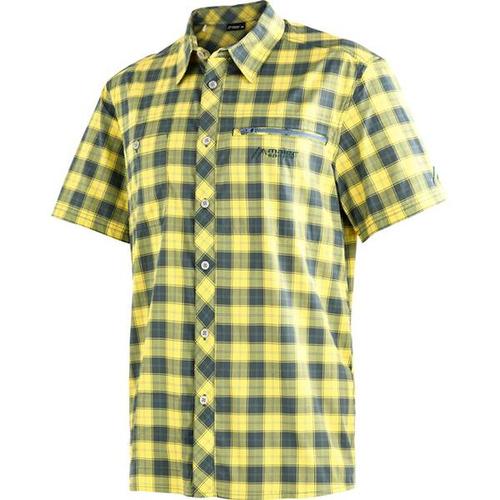 MAIER SPORTS Herren Hemd Kasen S/S 1/2 Arm, Größe 60 in Gelb