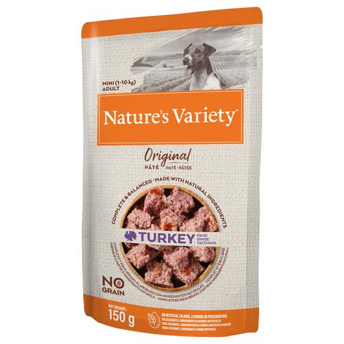 16x 150g Nature’s Variety Original Paté No Grain Mini Truthahn Hundefutter nass