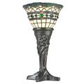 Meyda Lighting Tiffany Roman 14" Torchiere Lamp Glass/Metal in Brown/Gray | 15 H x 7.5 W x 7.5 D in | Wayfair 108936