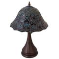 Meyda Lighting 18" High Tiffany Peacock Feather Table Lamp Glass/Metal in Brown | 16 H x 12 W x 12 D in | Wayfair 28568