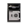 Mesa Safe Co. 20.25" Commercial Depository Safe w/ Dial/Combination Electronic Lock, Steel in Black/Gray | 20.25 H x 14 W x 14 D in | Wayfair