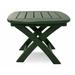 POLYWOOD® Nautical 21" x 18" Outdoor Side Table Plastic in Green | 15.25 H x 21 W x 18 D in | Wayfair NSTGR