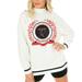 Women's Gameday Couture White Texas Tech Red Raiders Mock Neck Power Play Pullover Sweatshirt