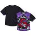 Men's Mitchell & Ness Purple Toronto Raptors Jumbotron 3.0 Mesh V-Neck T-Shirt