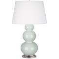 Robert Abbey Table Lamp Ceramic/Fabric in Blue/White | 32.75 H x 10 W x 10 D in | Wayfair 371X