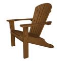 POLYWOOD® Seashell Adirondack in Brown | 38.5 H x 31.25 W x 33.75 D in | Wayfair SH22TE