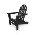 POLYWOOD® Classic Folding Adirondack Chair in Black | 35.75 H x 29 W x 35.75 D in | Wayfair AD5030BL