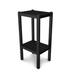 POLYWOOD® Two Shelf Bar Outdoor Side Table Plastic/Metal in Black | 36 H x 14 W x 18.5 D in | Wayfair BSTBL