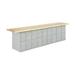 Shain Vertical Locker Unit Wood Top Workbench Wood/Metal in Brown/Gray | 32.75 H x 120 W x 24 D in | Wayfair MA6 -10L