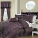 Royal Heritage Home 8 Piece Comforter Set Microfiber in Indigo | King | Wayfair 891141018357