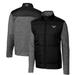 Men's Cutter & Buck Black Philadelphia Eagles Gridiron Classics Big Tall Stealth Hybrid Quilted Full-Zip Windbreaker Jacket