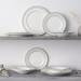 Noritake Montvale Platinum 5-Piece Place Setting, Service for 1 Bone China/Ceramic in Gray/White | Wayfair 4807-05E