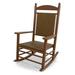 POLYWOOD® Jefferson Woven Outdoor Rocking Chair in Brown | 47 H x 26.5 W x 34 D in | Wayfair K147FTETW