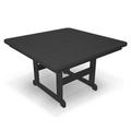 POLYWOOD® Park 3 Piece Outdoor Dining Set Plastic in Black | 29 H x 72 W x 36 D in | Wayfair