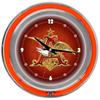 Trademark Global Budweiser 14" A & Eagle Wall Clock Metal in Red | 14 H x 14 W x 3 D in | Wayfair AB1400-AE