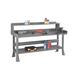 Tennsco Corp. Steel Top Workbench Steel in White/Brown | 33.5 H x 72 W x 36 D in | Wayfair WB-4-3672S -214