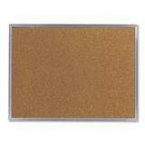 Universal® Wall Mounted Bulletin Board Cork/Metal in Brown/Gray/White | 18 H x 1.3 D in | Wayfair UNV43612