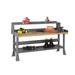 Tennsco Corp. Wood Top Workbench Wood/Steel in Gray/White | 33.75 H x 72 W x 36 D in | Wayfair WB-4-3672C -53