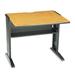 Safco Products Company Manufactured Wood 30" Collaborative Desk Wood/Metal in Brown | 30 H x 37 W x 30 D in | Wayfair 1930