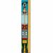 Trademark Fine Art Growth Spark 6 Foot Growth Cart by Sylvia Masek Growth Chart Fabric in Blue/Yellow | 48 H x 8 W x 2 D in | Wayfair SM0007-C848GG