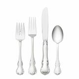 Towle Silversmiths Sterling Silver French Provincial 4 Piece Flatware Set, Service for 1 Sterling Silver in Gray | Wayfair T0361400