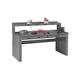 Tennsco Corp. Electronic 72"W Steel Top Workbench Steel in Gray | 33.5 H x 72 W x 30 D in | Wayfair EB-1-3072S -53