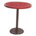 UltraPlay Franco Bistro Outdoor Table Plastic/Metal in Green/Black | 42 H x 36 W x 36 D in | Wayfair PBK360P-RDVG