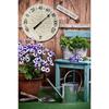 Infinity Instruments 15" Le Blanc Fleur Wall Thermometer | 15 H x 15 W x 1.38 D in | Wayfair 13377ST