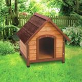 Tucker Murphy Pet™ Charitee Premium+ A-Frame Dog House Wood House in Brown | 30 H x 28 W x 30 D in | Wayfair 5EE2A9E5E66B4258AB8662DEE0FF8650