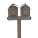 Whitehall Products 74" H Multi-Mount Post Aluminum in Green | 74 H x 25.5 W x 4 D in | Wayfair 16066
