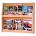 Wooden Mallet 6 Magazine/12 Brochure Wall Display Wood in Brown | 24.5 H x 28.5 W x 4.75 D in | Wayfair LD24-12LO