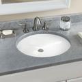 TOTO Reliance Commercial Ceramic Oval Undermount Bathroom Sink w/ Overflow | 7.5 H x 17.25 D in | Wayfair LT587#01