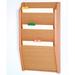 Wooden Mallet Three Pocket Chart Holder Wood in Brown | 24 H x 14 W x 3.75 D in | Wayfair CH14-3LO