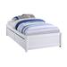 BONYOUN 79.5" Platform Bed Wood in White | 79.5 H x 15.7 W x 41.8 D in | Wayfair 3050555@JG