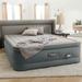 Queen Air Mattress - Intex PremAire Dream Support Fiber Tech w/ Built-In Pump in Gray | Wayfair 64769EP