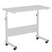 Soges Adjustable Laptop Cart in White | 35.4" H x 31.5" W x 15.7" D | Wayfair WF-10CZZS05-1-80WT