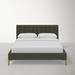 AllModern Tomas Upholstered Low Profile Platform Bed Metal in Black | Twin | Wayfair 05A3F32E44D449249399459C40B8B051