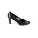 Cole Haan Heels: Pumps Chunky Heel Classic Black Print Shoes - Women's Size 8 - Round Toe