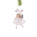 The Holiday Aisle® White Cloth Hanging Cherub Ballerina w/ Bunny Ears, Glass | 6.5 H x 2 W x 1 D in | Wayfair 8D87D491AFED4329A23AFE24FE3EF78B