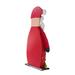The Holiday Aisle® Red/White Wooden Standing Antique Rustic Santa w/ Presents | 30 H x 17.75 W x 4.75 D in | Wayfair